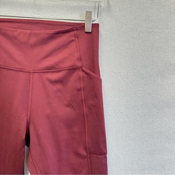 Girlfriend Collective compressive pocket crop legging in Plum size medium - Picture 6 of 14